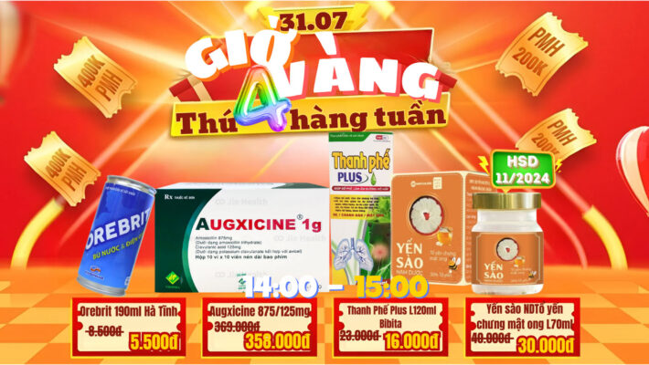 THỨ 4 ĐÃ ĐẾN – GIỜ VÀNG CHỈ CÓ TẠI DUOCPHAMGIASI.VN