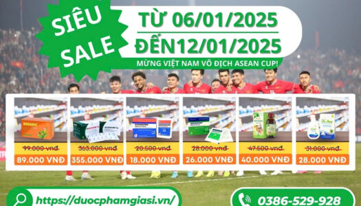 Siêu Sale - Mừng Đội Tuyển Việt Nam Vô Địch ASEAN CUP 2024