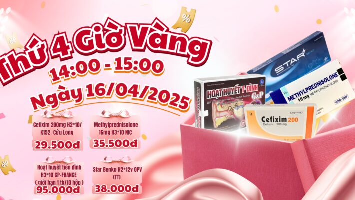 THỨ 4 ĐÃ ĐẾN – GIỜ VÀNG CHỈ CÓ TẠI DUOCPHAMGIASI.VN