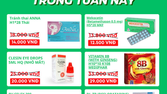 Tuần Mới - Ưu Đãi Lớn! Giảm Giá Sốc 6 Sản Phẩm Hot!