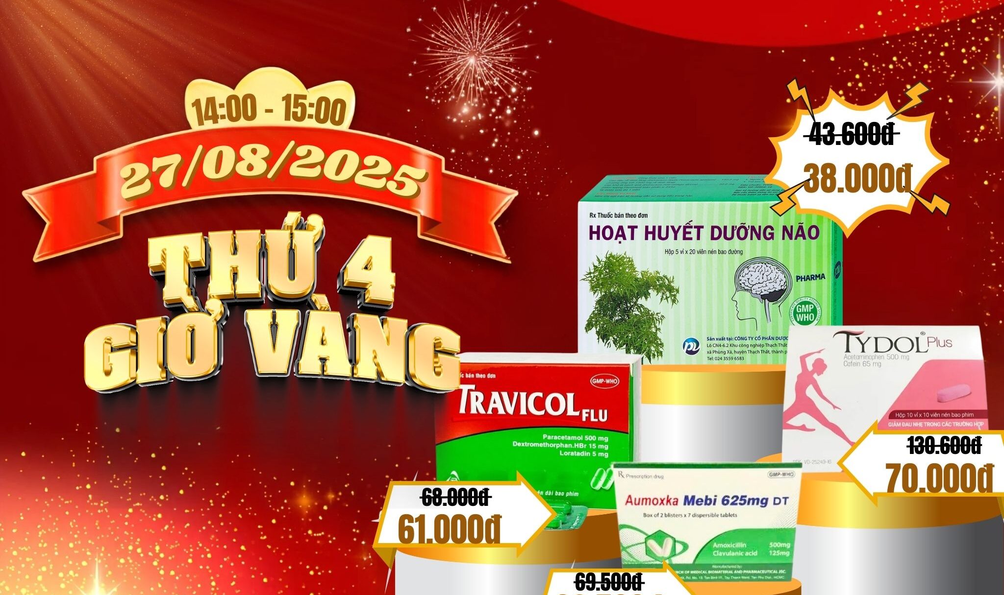 THỨ 4 GIỜ VÀNG - ƯU ĐÃI CỰC LỚN