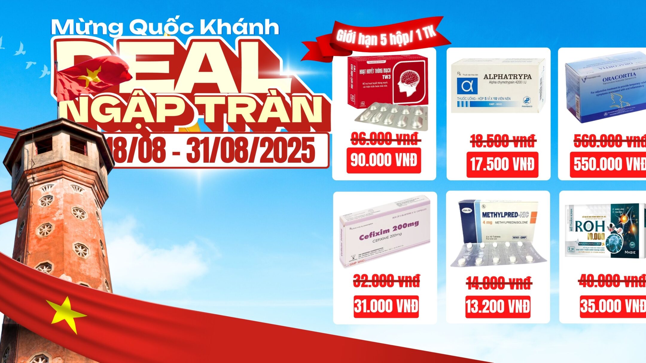 MỪNG QUỐC KHÁNH – DEAL NGẬP TRÀN