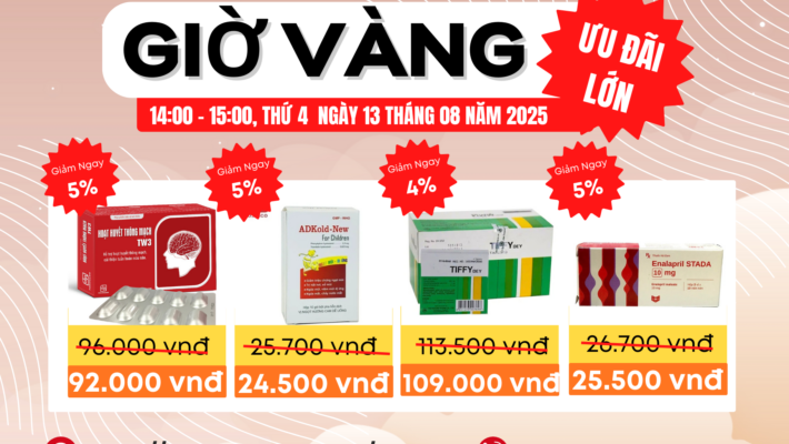 THỨ 4 GIỜ VÀNG - ƯU ĐÃI CỰC LỚN
