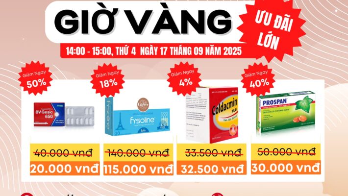 THỨ 4 GIỜ VÀNG - ƯU ĐÃI CỰC LỚN