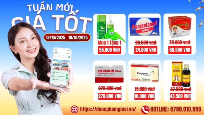 Tuần Mới - Ưu Đãi Lớn! Giảm Giá Sốc 6 Sản Phẩm Hot