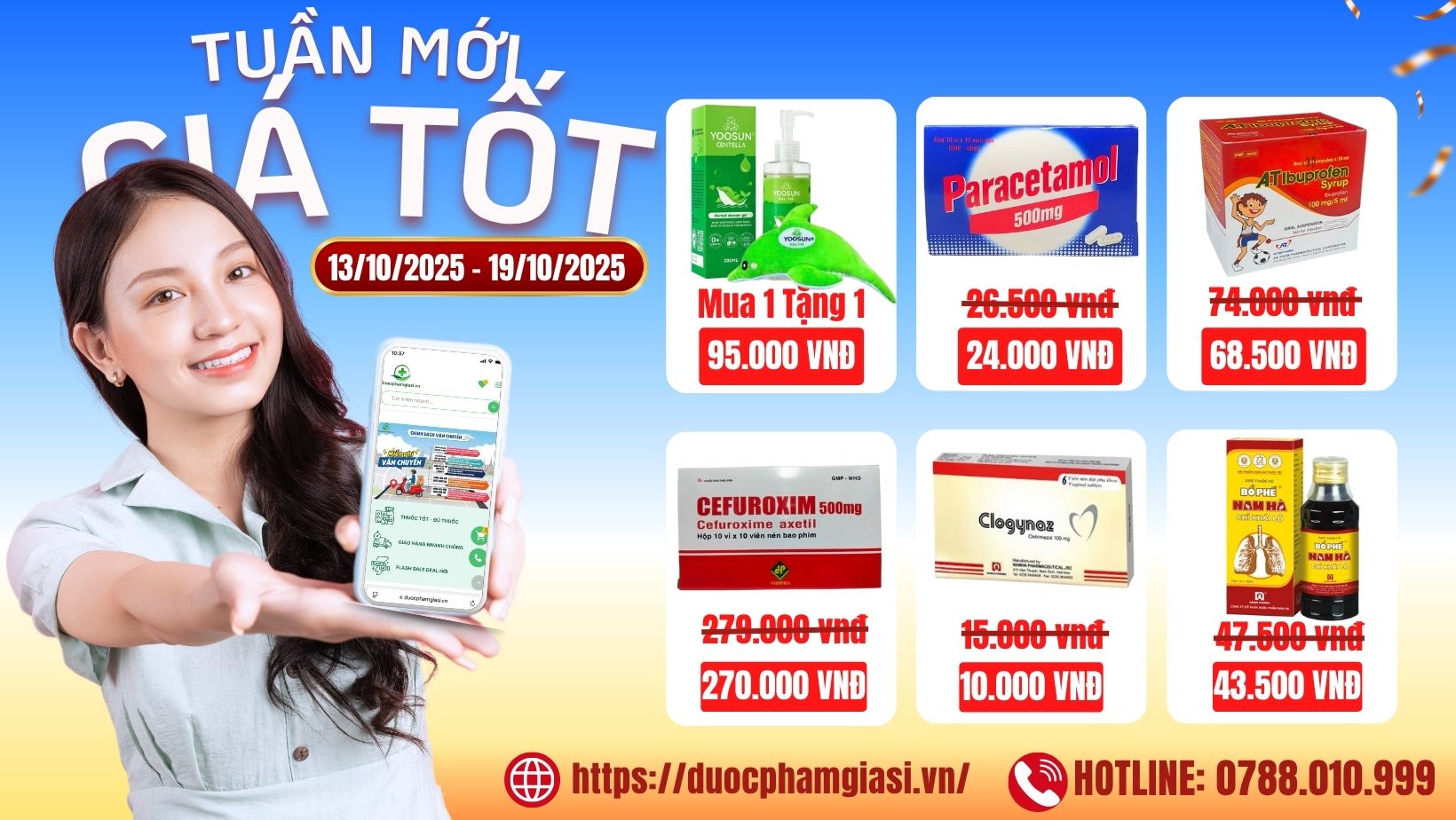Tuần Mới - Ưu Đãi Lớn! Giảm Giá Sốc 6 Sản Phẩm Hot