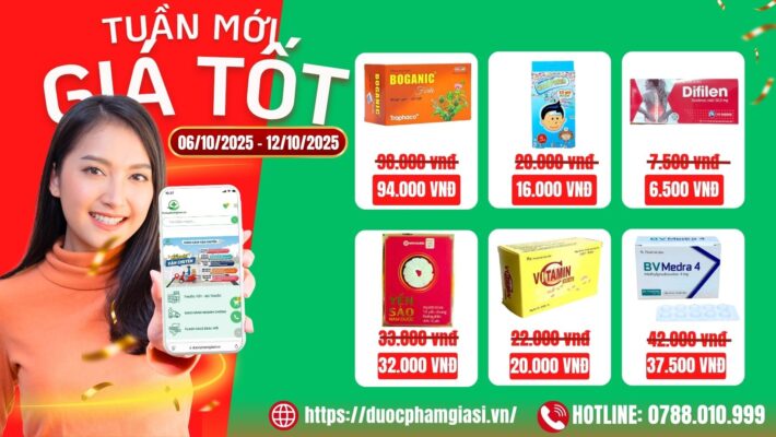 Tuần Mới - Ưu Đãi Lớn! Giảm Giá Sốc 6 Sản Phẩm Hot