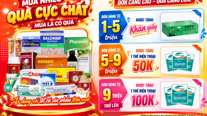 KHUYẾN MẠI ĐẶC BIỆT – ĐẶT HÀNG WEB, NHẬN QUÀ LIỀN TAY